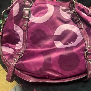 Coach purple bag